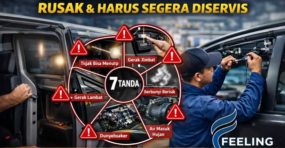 7 tanda kerusakan sliding door mobil