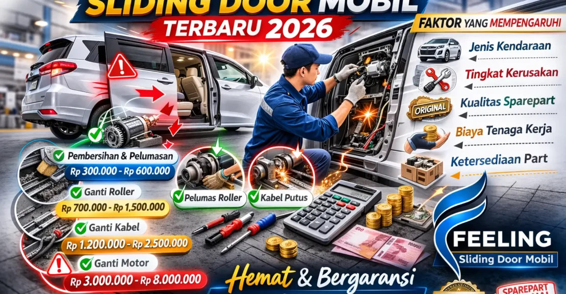 Biaya Service Sliding Door Mobil Terbaru