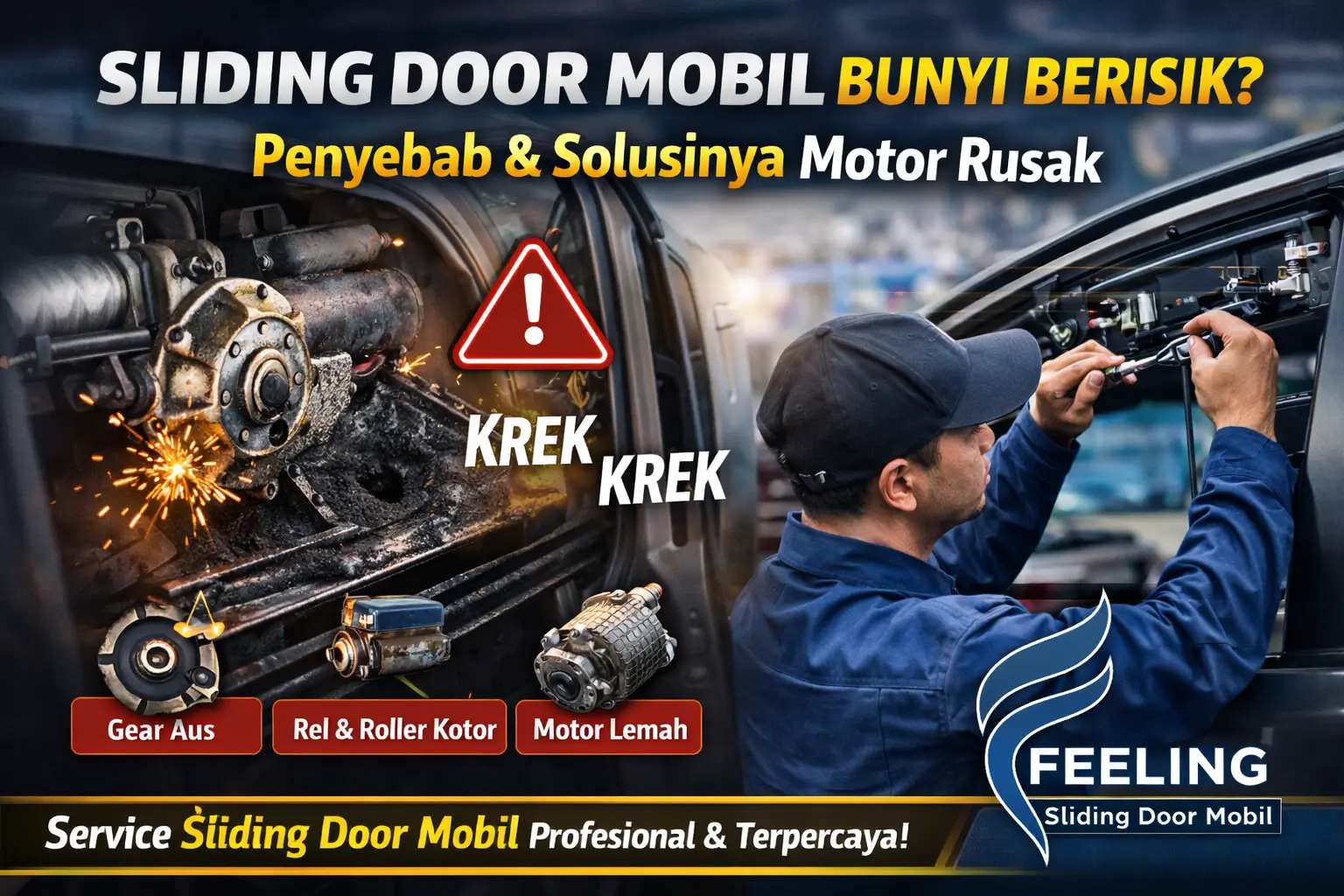 Motor Sliding Door Mobil Bunyi Berisik