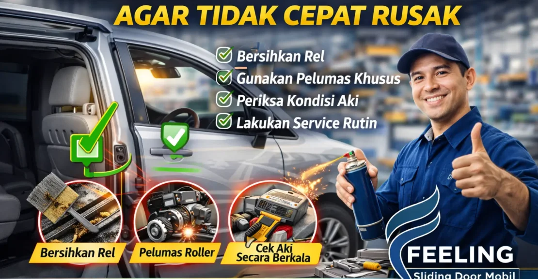 Perawatan Sliding Door Mobil Agar Tidak Cepat Rusak