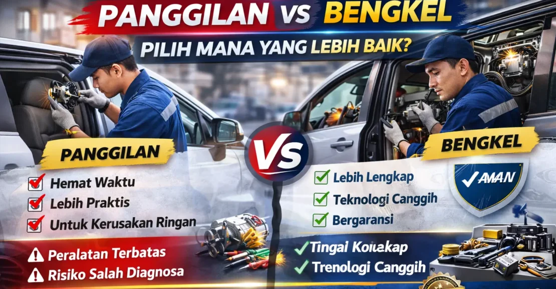 Service Sliding Door Mobil Panggilan