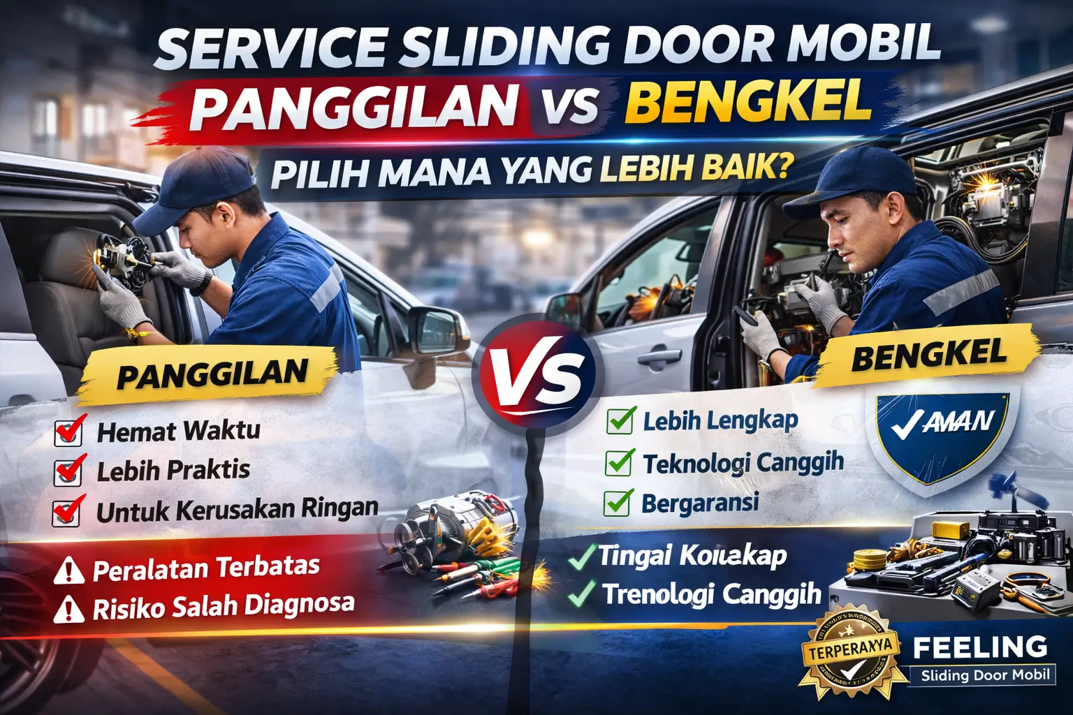 Service Sliding Door Mobil Panggilan
