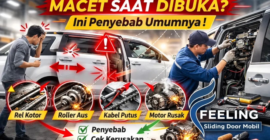 Sliding Door Mobil Macet Saat Dibuka
