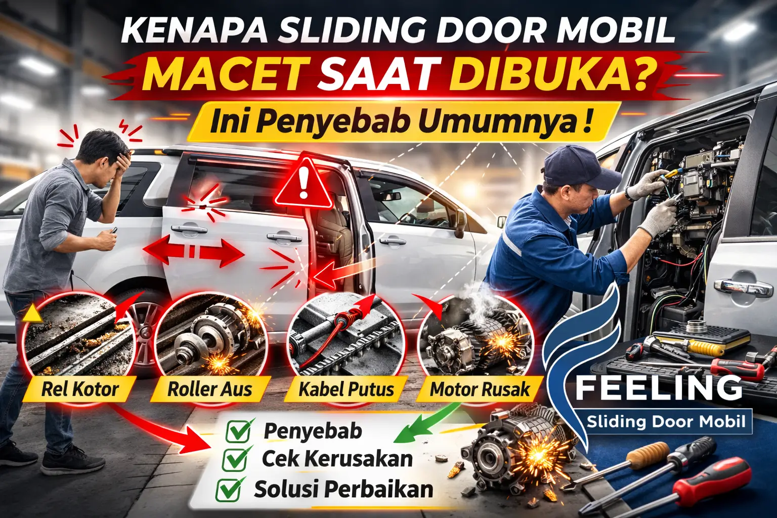 Sliding Door Mobil Macet Saat Dibuka