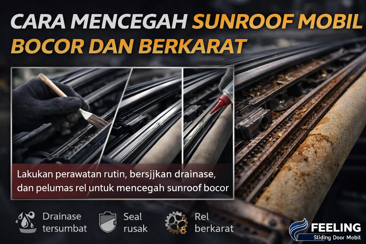 Cara Mencegah Sunroof Mobil Bocor dan Berkarat