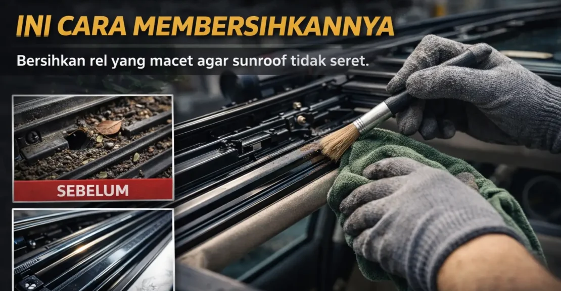 Rel Sunroof Mobil Macet Ini Cara Membersihkannya