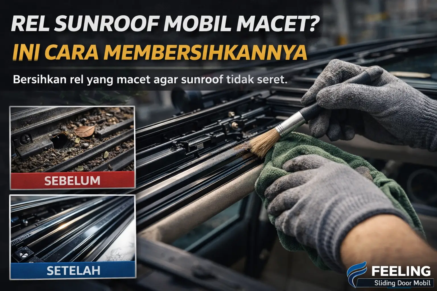 Rel Sunroof Mobil Macet Ini Cara Membersihkannya