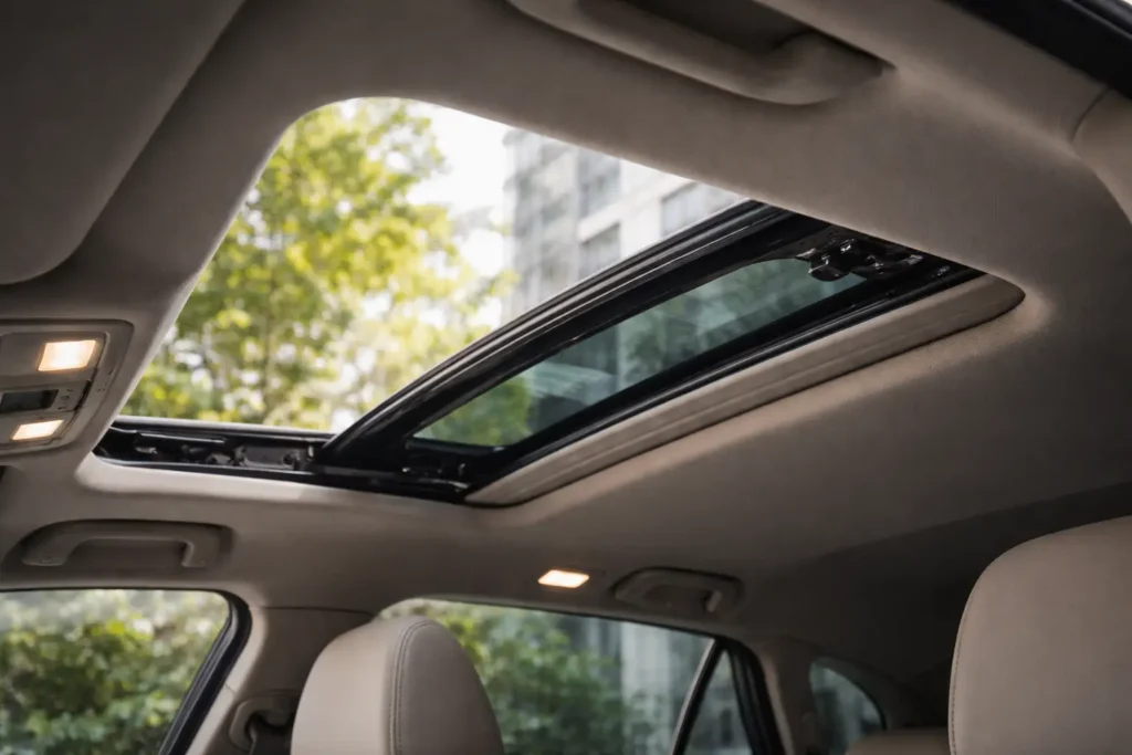 Sunroof mobil berhenti di tengah akibat motor mulai rusak