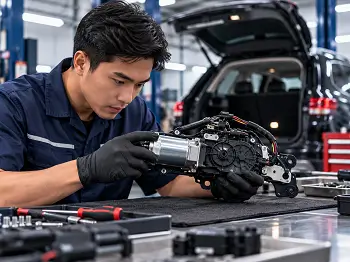 Pemeriksaan dan perbaikan motor power backdoor mobil
